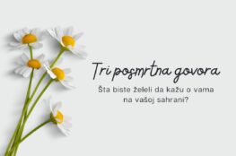 Vežba: Tri posmrtna govora