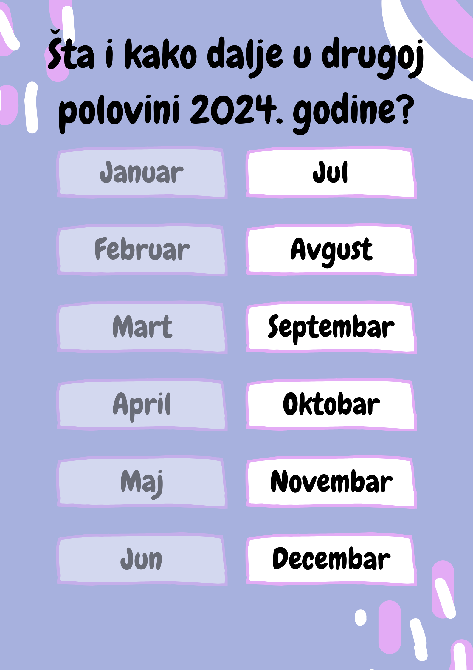 Šta i kako dalje u drugoj polovini 2024. godine?